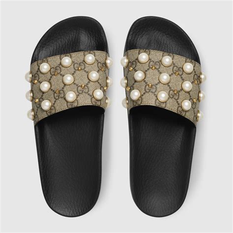 gucci pearl slides cheap|affordable gucci slides.